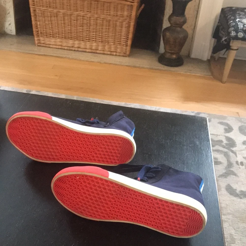 MiniBoden Canvas High Top Sneakers - Picture 12 of 15